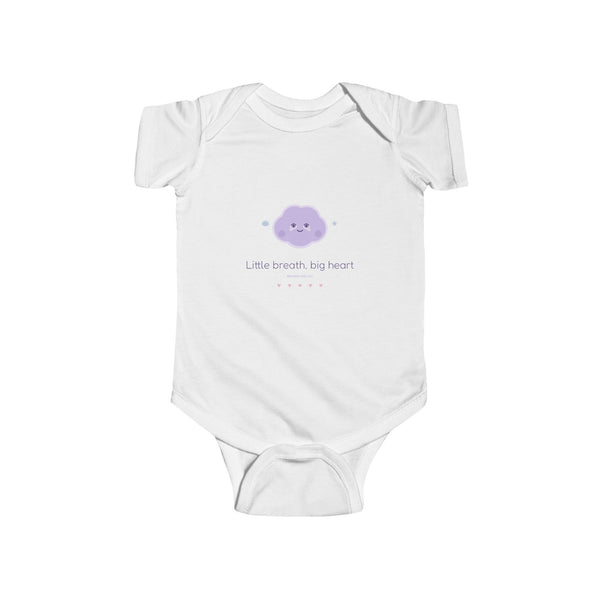 Breathe with Boo Little Breath Big Heart Baby Bodysuit