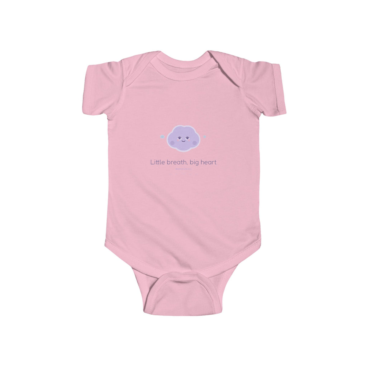 Breathe with Boo Little Breath Big Heart Baby Bodysuit