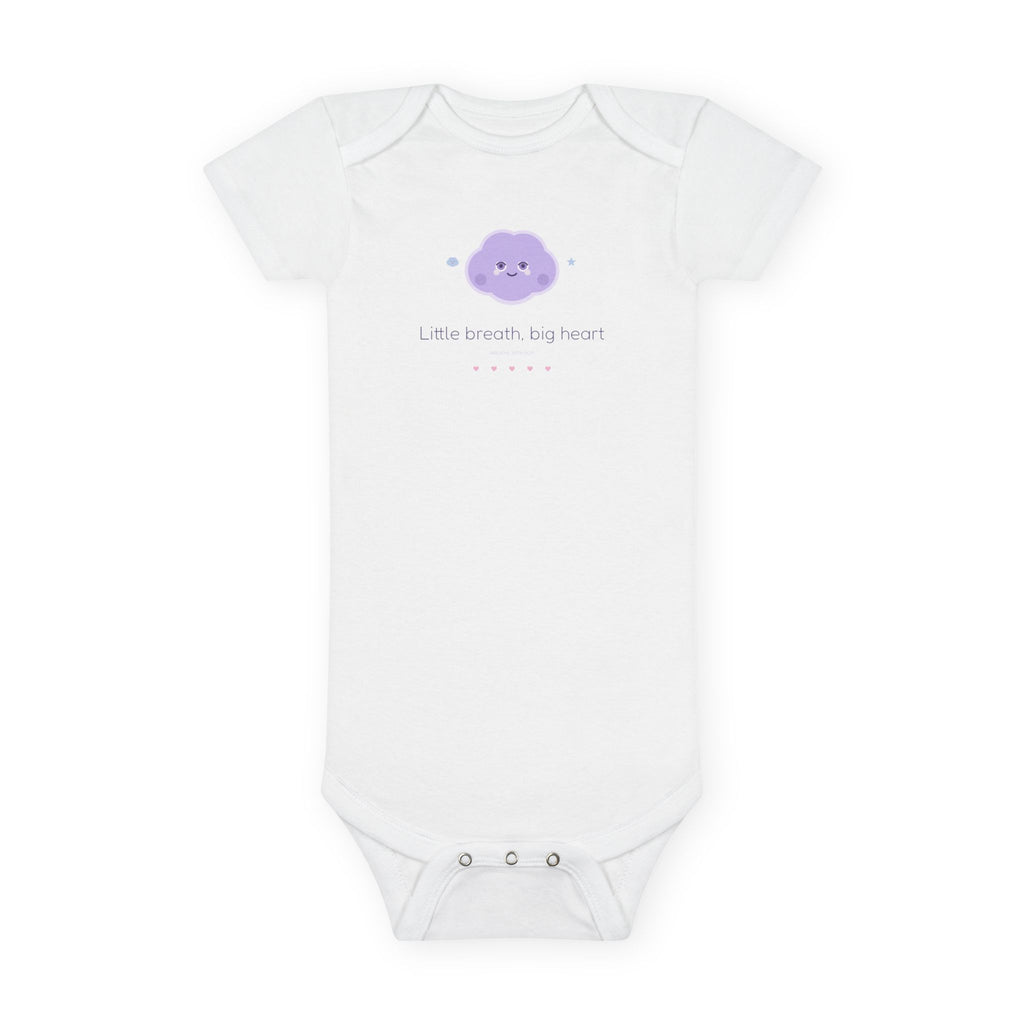 Breathe with Boo Little Breath Big Heart Baby Bodysuit