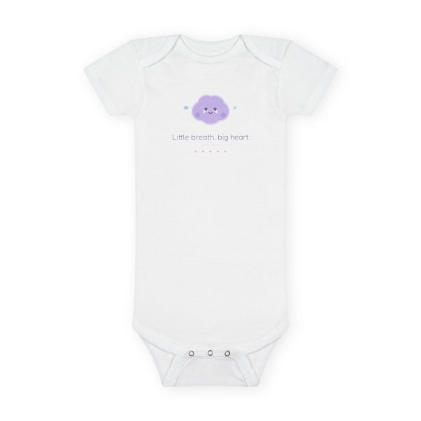 Breathe with Boo Little Breath Big Heart Baby Bodysuit