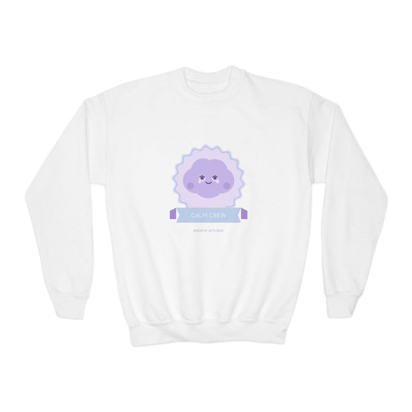 Breathe with Boo Calm Crew Kids' Sweatshirt